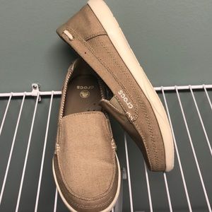 Crocs canvas loafers, worn one time